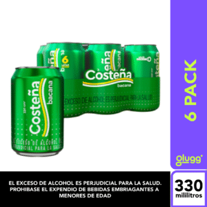 CERVEZA COSTEÑA BACANA 330ML 6PACK LATA