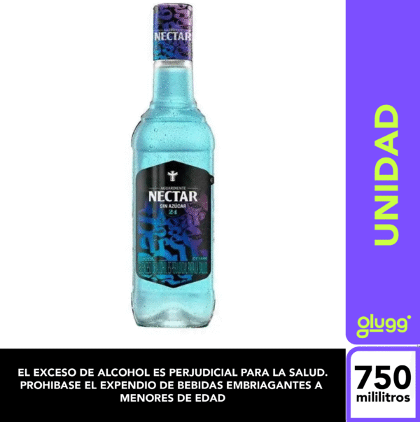 AGUARDIENTE NECTAR 24 SUGGAR FREE 750ML UNIDAD