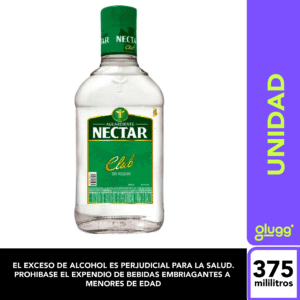 AGUARDIENTE NECTAR CLUB VERDE SIN AZUCAR 375ML UNIDAD