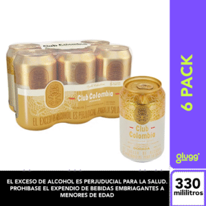 CERVERZA CLUB COLOMBIA DORADA 330ML 6PACK LATA