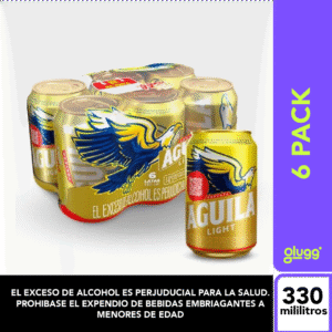CERVEZA AGUILA LIGTH 330ML 6PACK LATA