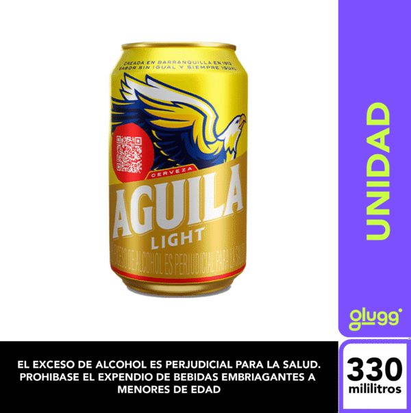 CERVEZA AGUILA LIGTH 330ML UNIDAD LATA