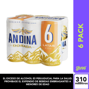CERVEZA ANDINA DORADA 310ML 6PACK LATA