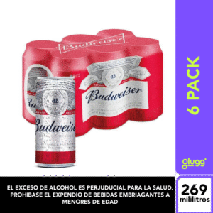 CERVEZA BUDWEISER 269ML 6PACK LATA